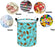 Round Laundry Hamper Storage Basket Laundry Organizer Hamper Storage Bins Clothes and Toys Box Nursery Hamper Gift Basket for Kids with Handles