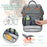 Diaper Bag Backpack With Changing Station, Baby Diaper Bags, Baby Shower Gifts, Multifunctional Diaper Backpack, Pacifier Case, Large Capacity, Grey, As Halloween, Chrismas Gift