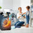 Cool American Football 3D Print Large Capacity Laundry Hamper Basket Water-Resistant Oxford Cloth Storage Baskets for Bedroom, Bathroom, Dorm, Kids Room