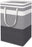 1Pack Large Laundry Basket 75L Each Waterproof Freestanding Laundry Hamper Collapsible Tall Clothes Hamper with Extended Handles for Clothes Toys in the Dorm and Family-Gradient Grey