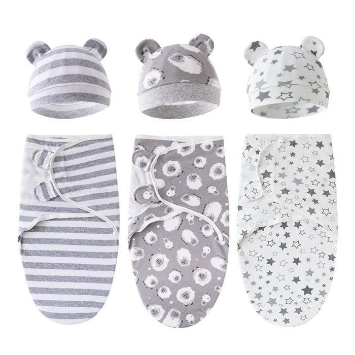 Newborn Cotton Swaddle Set