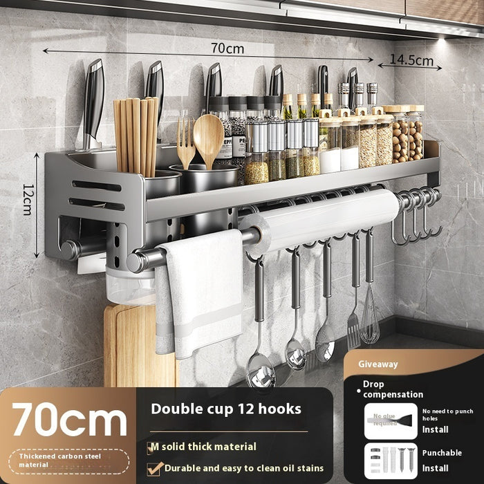 Kitchen Wall-Mount Storage Rack