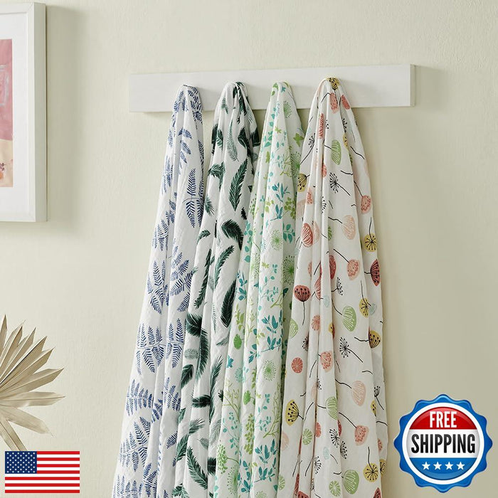 Margaux and May Organic Muslin Swaddle Blankets 2 Pack - GOTS Certified Organ