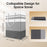2Pack 75L Large Freestanding Laundry Hamper, Collapsible Laundry Basket Hamper with Handles Waterproof Clothes Hamper Organizer for Easy Storage