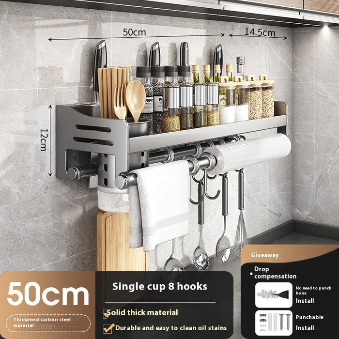 Kitchen Wall-Mount Storage Rack