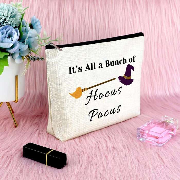 Halloween Makeup Bag for Women Best Friend Birthday Gifts for Friends Cosmetic Bag Funny Halloween Present Ideas Friendship Gifts for Sister Christmas Thanksgiving Presents Travel Cosmetic Pouch