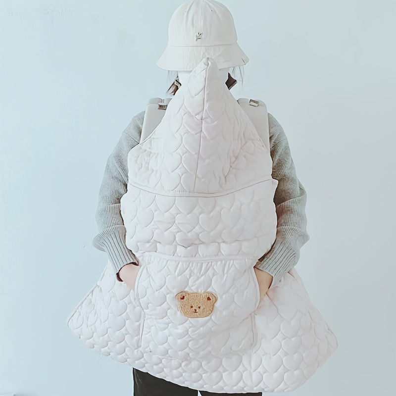 Wearable Heart Quilted Baby Blanket