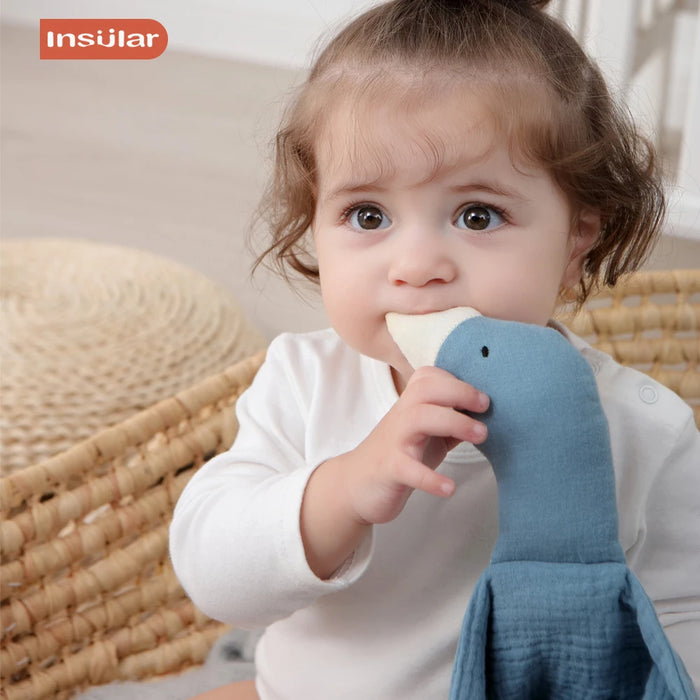 Gauze New Born Soothe Appease Towel Soft Organic Cotton Goose Toy Ins Baby Comforter Lovely Muslin Security Blanket