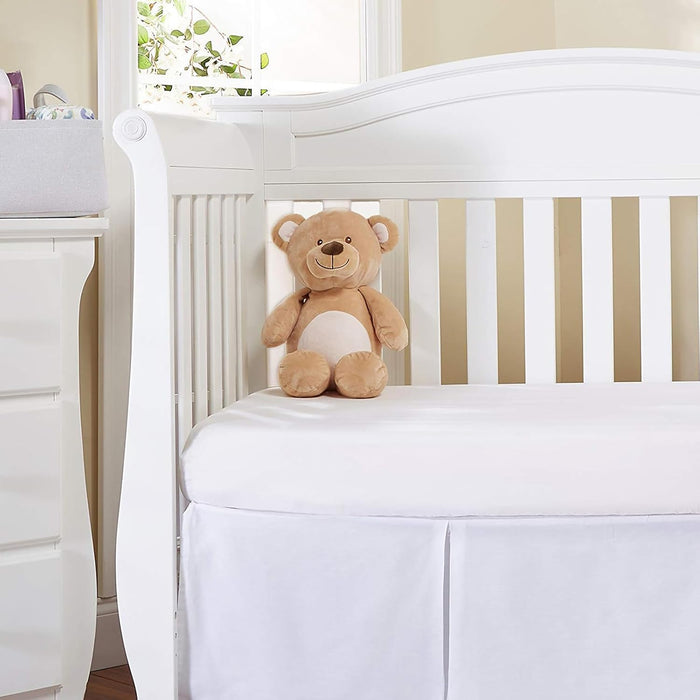 Crib Sheet White Fitted Crib Sheets Baby Sheet for Standard Crib and Toddler Mattresses Nursery Bedding Sheet Crib Mattress Sheets for Boys and Girls 1 Pack Space Toddler Sheet
