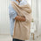 Soft Baby Blanket with Khaki Stripes