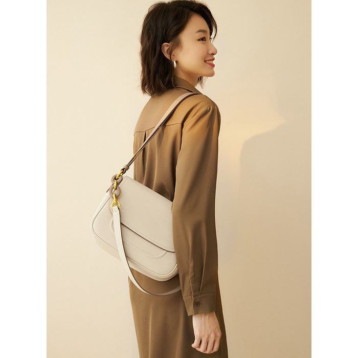 High Quality All-Match Trendy Texture One-Shoulder Messenger Bags Saddle Bag