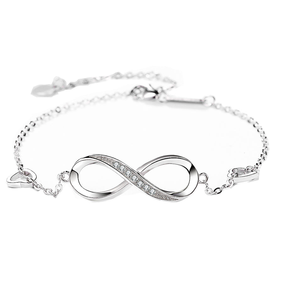 Shanti  Silver 8 Character Bracelet