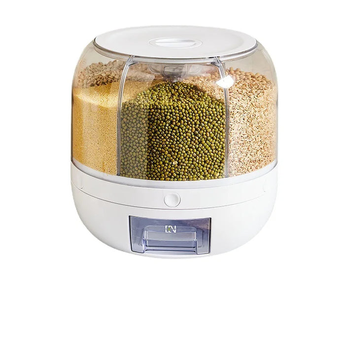 Rotating Rice Dispenser with Split Design