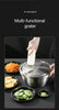 3-Piece Stainless Steel Vegetable Chopper Set with Storage Container