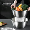 3-Piece Stainless Steel Vegetable Chopper Set with Storage Container