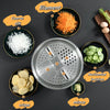 3-Piece Stainless Steel Vegetable Chopper Set with Storage Container