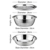 3-Piece Stainless Steel Vegetable Chopper Set with Storage Container