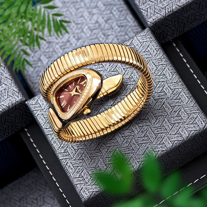 Women's Watches Snake Shape Luxury Wrist Watch