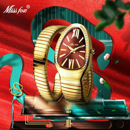 Women's Watches Snake Shape Luxury Wrist Watch