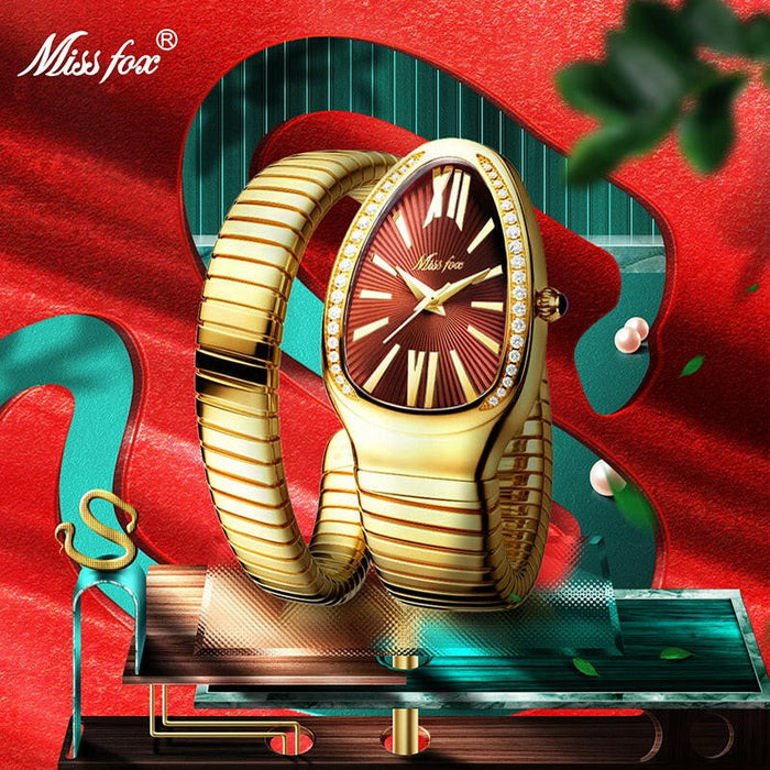 Women's Watches Snake Shape Luxury Wrist Watch