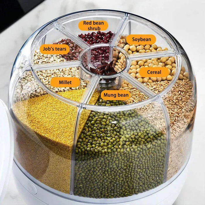 Rotating Rice Dispenser with Split Design