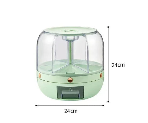 Rotating Rice Dispenser with Split Design