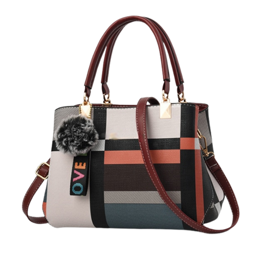 New Casual Plaid Shoulder Crossbody Leather Handbag