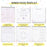 Set of inner pages with text and graphics on a white background