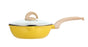 Aluminum Non-Stick Deep Fry Pan Set – Modern Cookware with Glass Lid