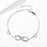 Shanti  Silver 8 Character Bracelet