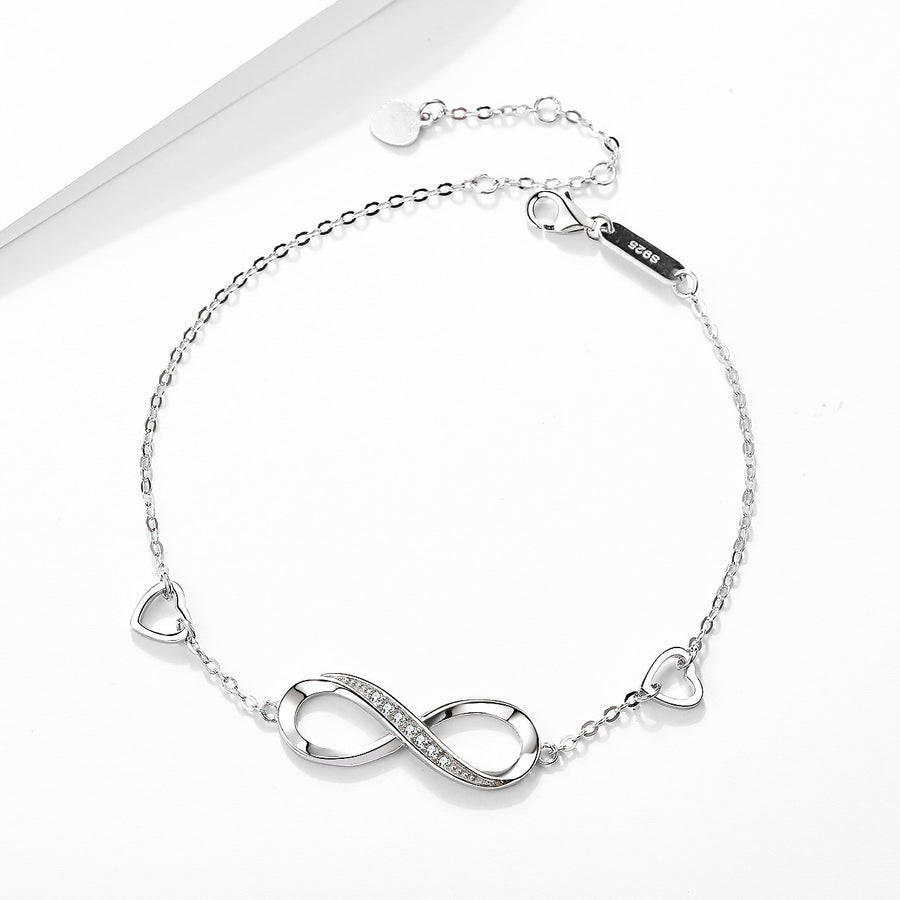 Shanti  Silver 8 Character Bracelet