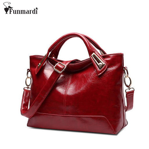 Oil Wax Leather Designer Handbag