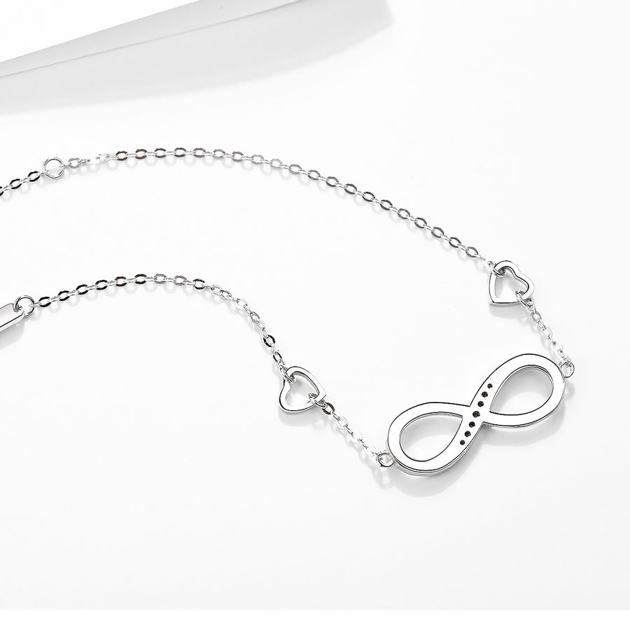Shanti  Silver 8 Character Bracelet