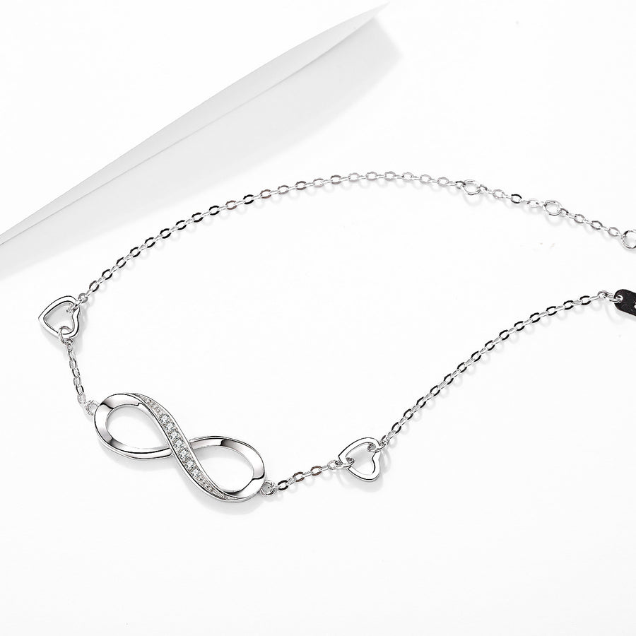 Shanti  Silver 8 Character Bracelet