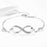 Shanti  Silver 8 Character Bracelet