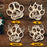 Personalized Dog Name Paw Christmas Ornament.