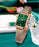 top brand luxury fashion rectangular small green watch ladies ultra-thin waterproof