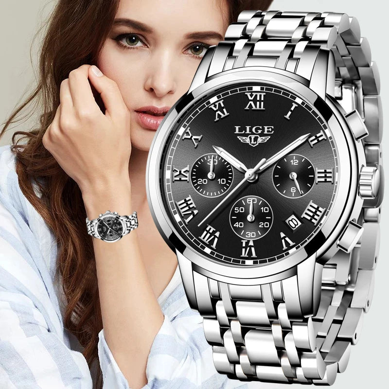 Top Brand Luxury Set Waterproof Quartz Watch