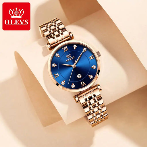 New Waterproof Luxury  Watches Stainless Steel Strap