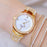 Unusual Gold Women Watches Stainless Steel Ladies Wrist Watch