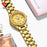 Top Brand Luxury Gold Ladies Watch Stainless Steel Band Classic