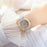 Stainless Steel Rhinestone Crystal Ladies Quartz Watch