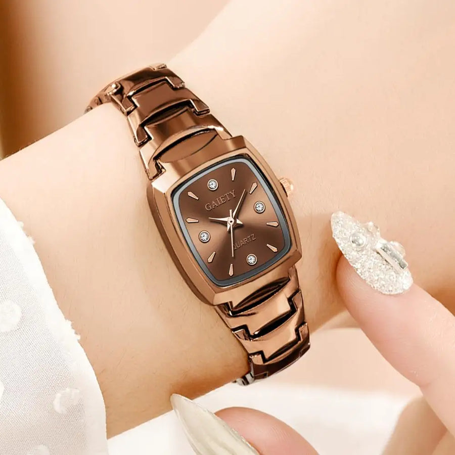 Rose Gold Women Watch Fine stainless steel Waterproof