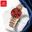 New Waterproof Luxury  Watches Stainless Steel Strap