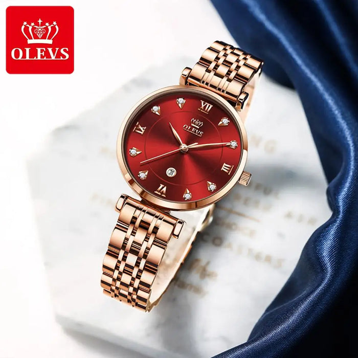 New Waterproof Luxury  Watches Stainless Steel Strap