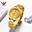 Top Brand Luxury Gold Ladies Watch Stainless Steel Band Classic