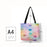 Women Travel Practical Shoulder Bag Cartoon Lovely Cat Printed Durable Linen Tote Bag for Marketing Girls Casual School Handbag