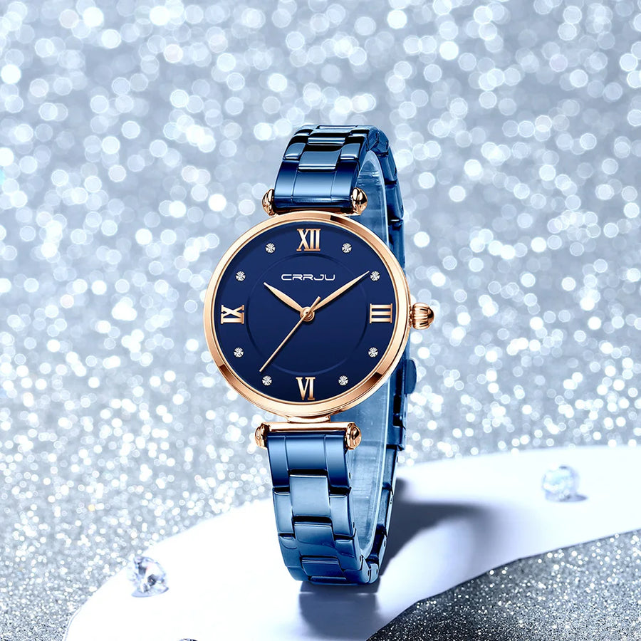 Stainless Steel Elegant Women Quartz Watch