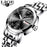 Top Brand Luxury Stainless Steel Calendar Sport Quartz Watch