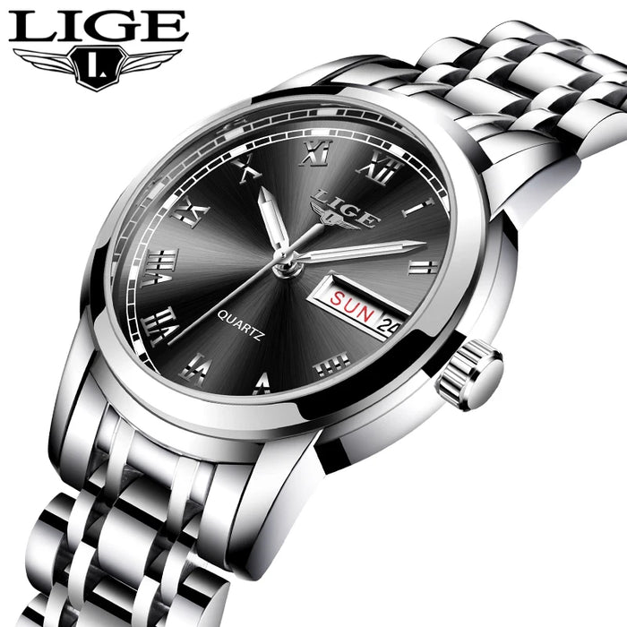 Top Brand Luxury Stainless Steel Calendar Sport Quartz Watch